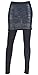 J Style Women Basic Stretch Span Legging Skirt Pants