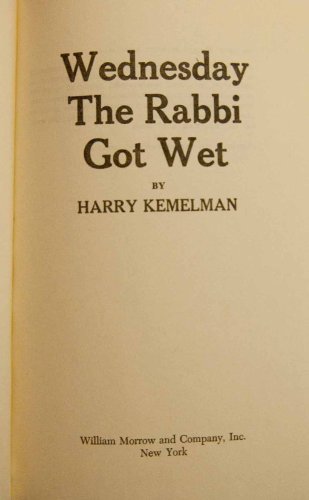 Wednesday the Rabbi Got Wet 0688030602 Book Cover