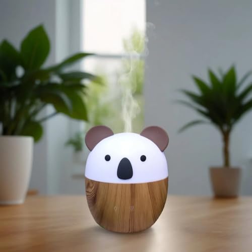 Zen'Aroma difusor de aceite esencial Woofie, difusor ultrasónico de aromaterapia fría eléctrico, USB eléctrico, 2 modos de difusión, apagado automático, iluminación led, silenciador y compacto
