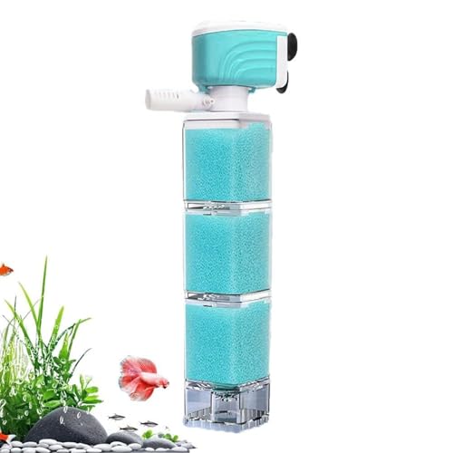 Generisch Aquarium Filter - Water Circulation Pump for Aquariums with Filter | Filter System Flow Pump for Beginners Breeding Sea Scripts Aquaristics Hobby Office