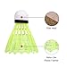Yuezhongoo REGAIL 12Pcs Imitation Nylon Feather Badminton Plastic Birdies Ball Set Shuttlecock for Indoors Outdoors Sports Activities (White)