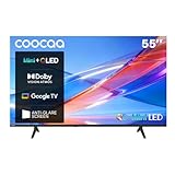 coocaa 55 Zoll Fernseher Mini LED QLED, 139cm, 4K Smart TV mit Google TV, Entspiegeltes Display, HDR10+, Dolby Vision&Atmos, Local Dimming, MEMC, Triple Tuner DVB-T2/C/S2, 55CGNH70Z (2026)