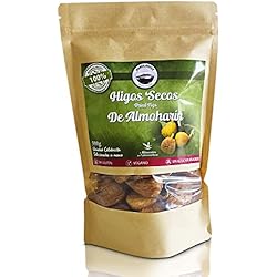Manolhigos | Higos secos enteros | Higo seco de Almoharín | 500 gramos | Fruta desecada | Higos 100% naturales | sin harinas | sin azúcares añadidos | vegano vegetariano celíaco | Seleccionados a mano