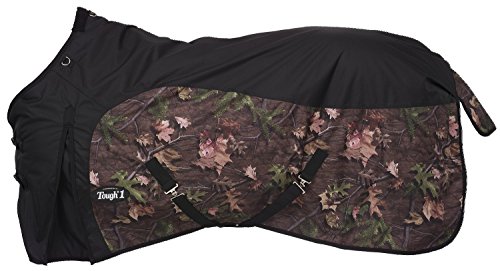 Tough 1 Timber 600D Waterproof Poly Turnout Blanket, Black, 84"
