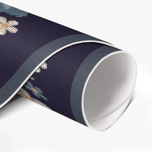 Tapis PVC maison déco résistant à la rayure pour salon élégant
