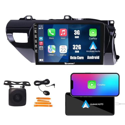 CarPlay Android Auto Navegación Estéreo GPS Radio Cámara Marcha atrás Display 10