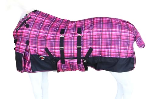 Image of Challenger Horse 1200D Turnout Waterproof Fleece Lined Medium Winter Blanket 3B108LG