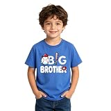 Icibgds Big Brother Shirt Cute Sibling Reveal Outfit Soft Baby Boy Announcement Tee Baseball Shirt for Brother