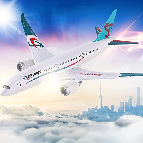 Otonopi Airplane Toys Bump And Go Airlines Die Cast Metal Model Plane Toy With Lights And Sounds For Kids Lightblue #TOP1