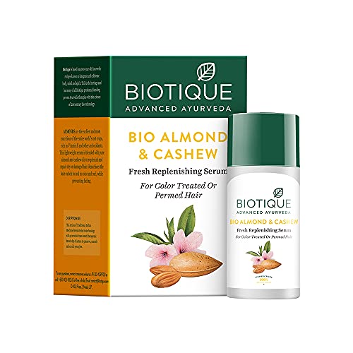 Biotique Bio Almond and Cashew Fresh Replenishing Serum, 35ml/1.18 Oz.