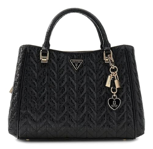Sac à épaule GUESS Stacey noir, finie la pagaille dans votre sac à main