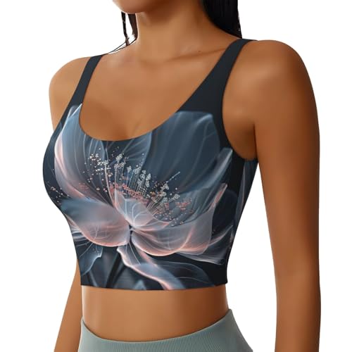 Soutien-gorge de sport pour femme brassière fitness haut court athlétique floral