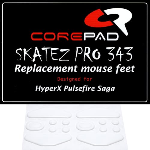 Corepad Skatez PRO HyperX Pulsefire Saga 8K Wired/HyperX Pulsefire Saga Pro 4K Wireless�p�}�E�X�\�[�� 2set PTFE100%�y�������K�i�z