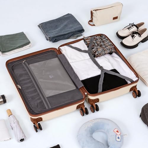 Cosbarn Carry On Luggage,3 Piece Suitcase Set,22x14x9 Airline Approved by Cosbarn - Used condition - Image 7