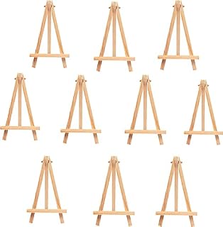 10pcs of Wood Mini Easel Stand, Wedding Table Card Stand Display Holder, Children Painting Craft Artist Supplies
