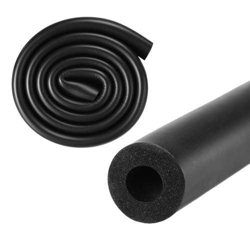 M METERXITY パイプ断熱フォームチューブ 内径12mm 外径28mm 1-1/8" 長さ1m 柔軟なフォームチューブパイプ断熱材 ハンドルグリ ップサポート/ギタースタンド/ルーフラック用黒