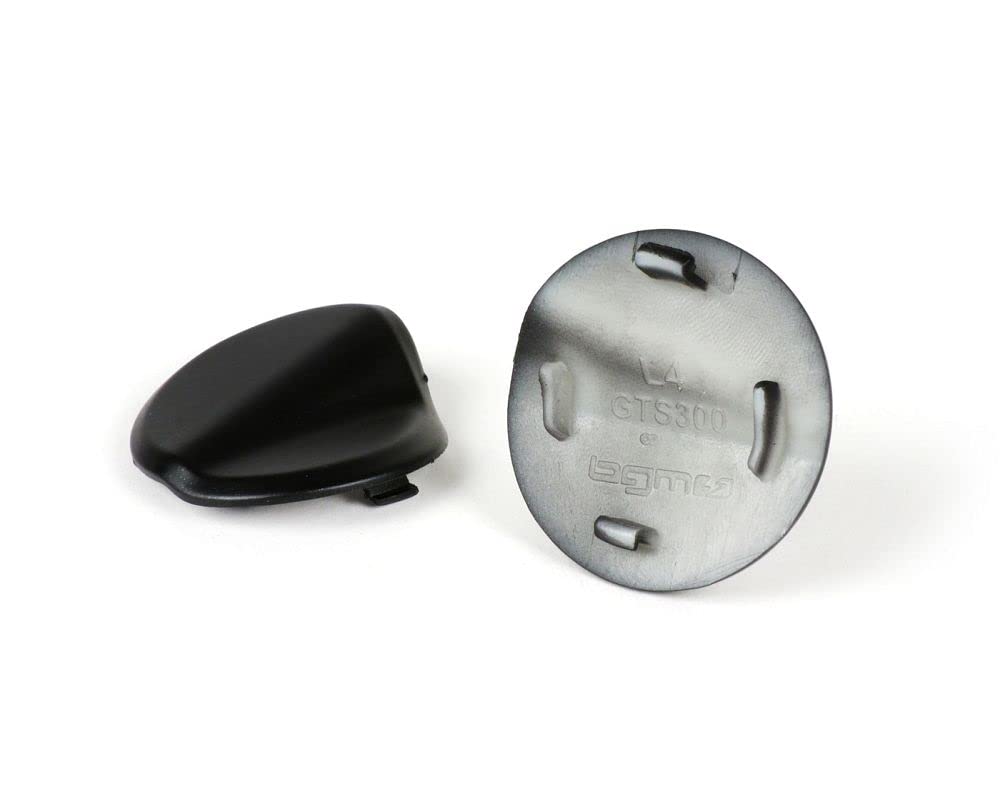 BGM Abdeckkappen Set Spiegellöcher schwarz matt kompatibel Vespa GTS 125-300 GTS HPE Supertech