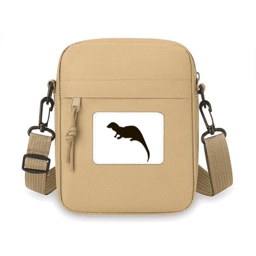 Mini sac à bandoulière pour téléphone portable finitions soignées et design épuré noir