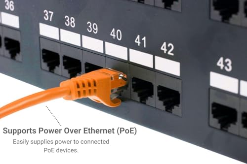 Cable de red Cat6 UTP patch cord 1 ft naranja miniatura 6