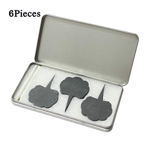 Lonovel Cheese Markers Set Natural Slate Cheese Labels Slate Tags,6 Cheese Labels