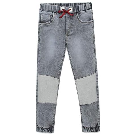 chopper club Boys Jeans - Stretchable Denim Joggers Slim Fit Grey 8-9 Years Cover