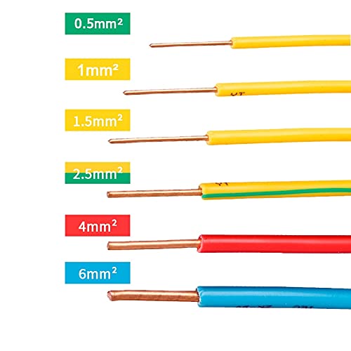 BV Copper Solid Single core el Electrical Wires Electric Guide Wire Power PVC Single core Cable 220V red fil 18 16 12 awg 14awg (Color : Red, Length : 90m)