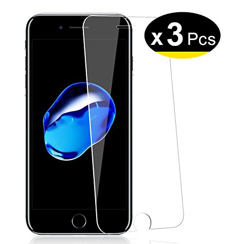 NEW'C 3 Unidades, Protector de Pantalla para iPhone 7 Plus, iPhone 8 Plus, Vidrio Cristal Templado