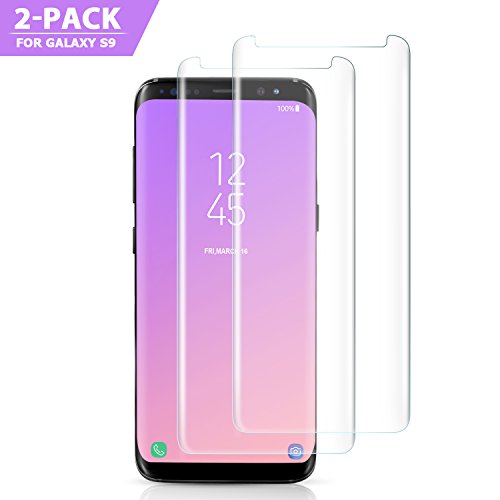 Protector Pantalla Galaxy S9 , Duractron Ultra Transparente, Cristales, 2 paquetes, TPU, Sin Burbujas, Anti-arañazos