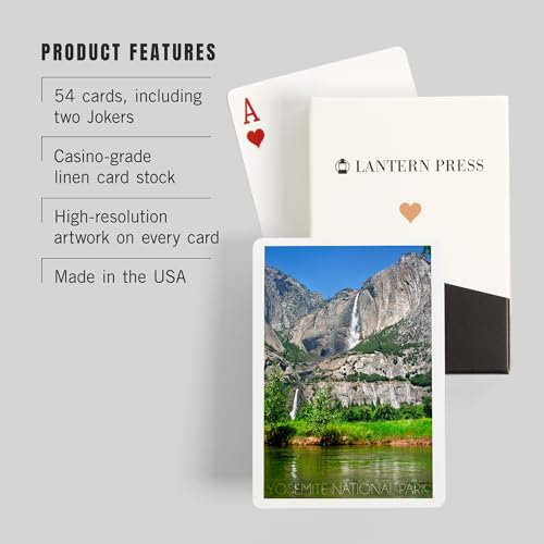 Lantern Press Yosemite National Park, Naipes Póker 52 cartas miniatura 3