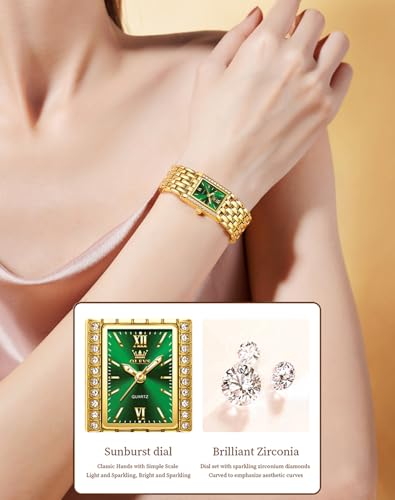Image of OLEVS Women Watches Diamond Fashion Dress Elegant with Date Ladies Watch | Original Import Dress Gift,Diamond,Easy to Read Chronograph women's Watch