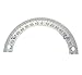 1PC New dial Positioning Hole Angle Ruler 360 Degree Stainless Steel 80x60x2MM
