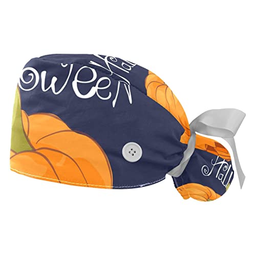 Chapeaux de travail bouffants Halloween lot de 2 casquettes respirantes JDEZ
