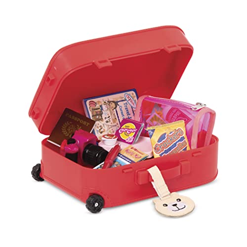Kit de Viagem com Mala Vermelha para Boneca Our Generation, Candide, Multicor