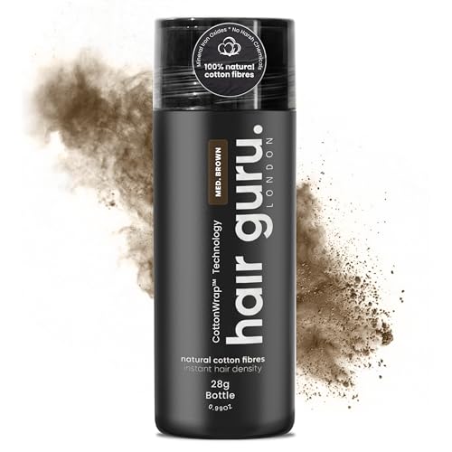 Image of Hair Guru London Hair Thickening Fibres, Medium Brown, 28g