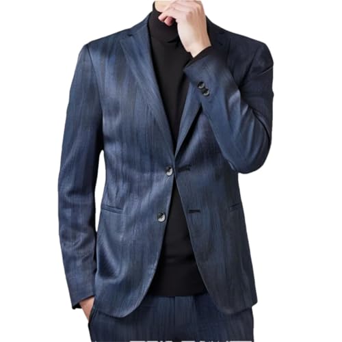 Men's Casual Business Dinner Slim Suit Jacket Wedding Groomsmen Printed Blazer