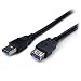 Produktbild StarTech.com 1,8m USB 3.0 Verlängerungskabel, Schwarz, SuperSpeed USB 3 (A) Kabel Verlängerung Stecker / Buchse, 5GB/s