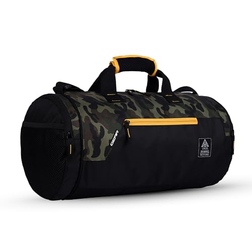 Image of Gear Cross Training 9 inch /29L Large Water Resistant Duffle Bag | Travel Bag | Gym Bag for Men & Women (Khaki Camo)