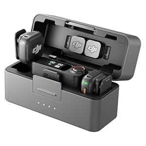 DJI Mic 3 (2 TX + 1 RX + Charging Case), Wireless Microphone for iPhone/Cam...