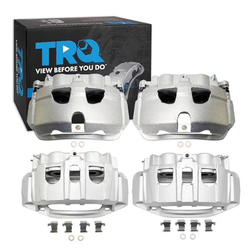 Image of TRQ Brake Caliper Set Compatible with 2008-2014 Ford E-150 E-250 2008-2018 E-350 Super Duty