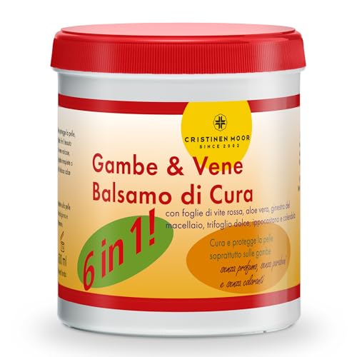 CristinenMoor │ Balsamo per la cura delle vene delle gambe, 500 ml | Per le vene varicose I gambe pesanti e doloranti | problemi alle vene