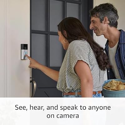 Ring Battery Doorbell with Ring Floodlight Cam Wired Plus (Black)