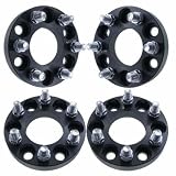 1' 6x4.5 Hubcentric Wheel Spacers - Fits Nissan Frontier Pathfinder Xterra - 1 Inch (25mm), 6x114.3, 66.1mm Hub, 12x1.25 Studs - Set of 4 - Black