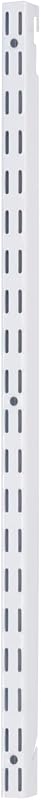 Hardware de sistema de armario ajustable Fast Track almacenamiento de despensa blanco vertical de 25 pulgadas/organización para ropa/zapatos/alimentos/suministros de limpieza