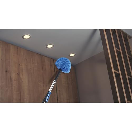 Image of Vaughan 5 Piece Home Cleaning Kit with 24 Foot Telescoping Extension Pole, Window Squeegee and Washer, High Ceiling Fan Duster, Cobweb Duster 050231ECE