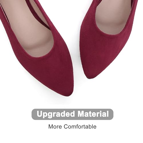 Image of Dear Time Women's Pointed Toe Ballet Flats Simple Casual Office Work Flats Slip-on Comfortable Shoes