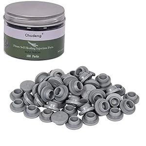 Chudeng 20-mm Selbstheilende Gummistopfen, 100 Stück
