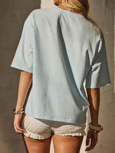Image of SXV STYLE Women's Oversized Graphic T-Shirt, Oranges of Palermo Citrus Print, Short Sleeve, Cotton Blend