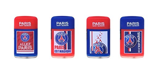 4 x Briquet Flamme tempête PSG - Collection Officielle Paris Saint Germain - T 4