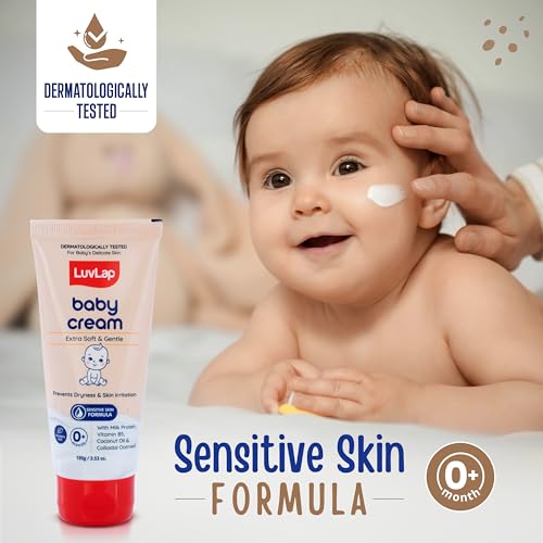 Image of LuvLap Baby Face & Body Moisturizing Cream with Shea Butter (100 gm x Pack of 2)