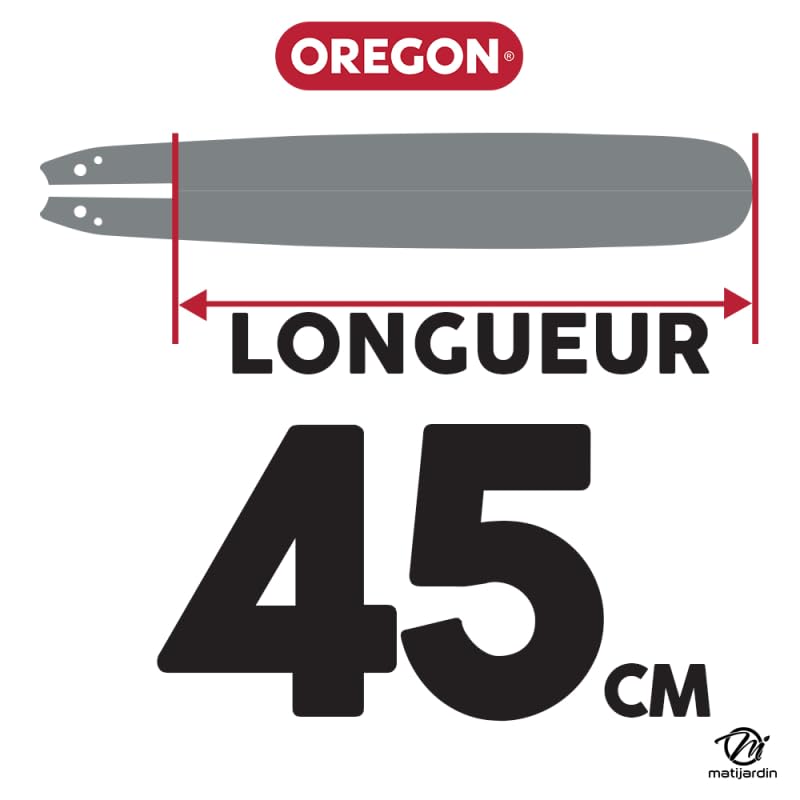 Matijardin - Guide tronçonneuse Oregon 183SFHD025 Advance Cut 45 cm